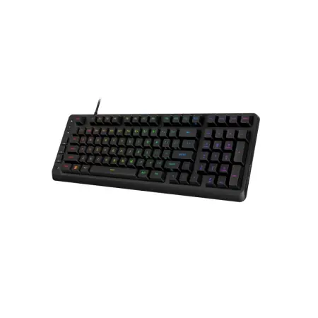 Ofertă de sezon Tastatura gaming HP HyperX Eve 1800GAM, membrana, lungime cablu 1.5m, iluminare RGB (16,777,216 colors), polling rate 1000 Hz, negru
