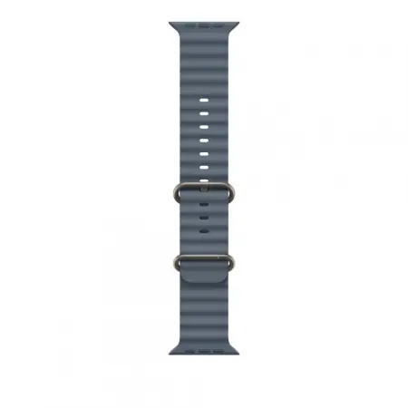 Apple Watch 49mm Anchor Blue Ocean Band Extension - Natural Titanium Finish Super ofertă