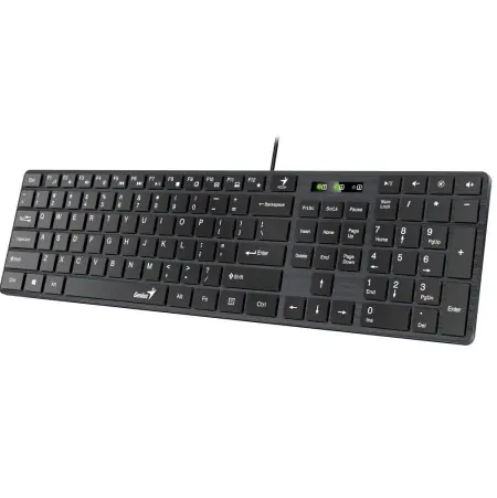 Tastatura Genius SlimStar 126, cu fir, neagra Cumpără online