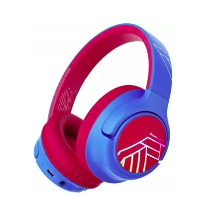 Calitate înaltă PowerLocus Casti pentru copii, Wireless, Bobo Kids Blue/Red