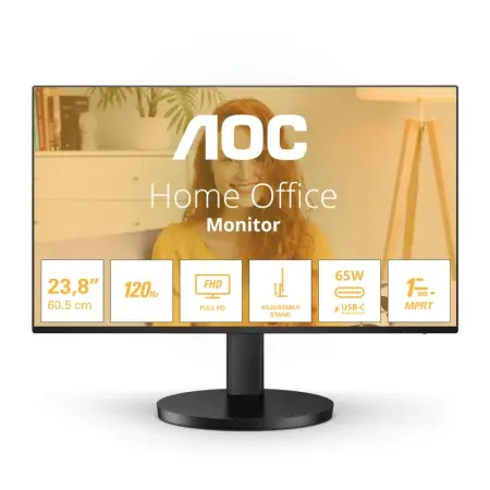 Cel mai vândut Monitor AOC 23.8" 24B3CF2, Diagonal (inch): 23.8, Diagonal (cm): 60, Aspect ratio: 16:9, Panel: IPS, Resolution: 1920x1080, Refresh Rate: 120Hz, Response time GtG: 4ms, Response time MPRT: 1ms, Brightness (max): 300 cd/m², Contrast (static) : 1500:1,