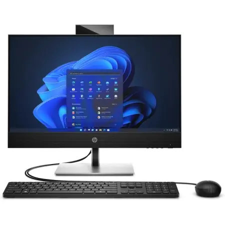 All-in-One HP ProOne440 G9 cu procesor Intel Core i5-14500T 14 Core (1.7 GHz, up to 4.8 GHz, 24MB), 16GB DDR5 4800MHz (1x16GB), 512GB M.2 2280 PCle NVMe, video integrat Intel UHD Graphics, Free DOS, Black, 1yw Bestseller