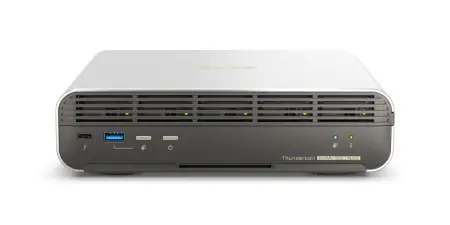 Cumpără acum NAS QNAP h574TX 5-Bay, CPU Intel Core i5-1340PE 12C(4P+8E)/16T up to 4.50GHz, RAM onboard 16GB DDR4 (not expandable), 5 x E1.S up to 15mm ( or 5 x M.2 2280 PCIe w/ QDA-E1SM ) HDD (neincluse), LAN: 1 x 10GBASE-T (10G/5G/2.5G/1G/100M) + 1 x 2.5GbE