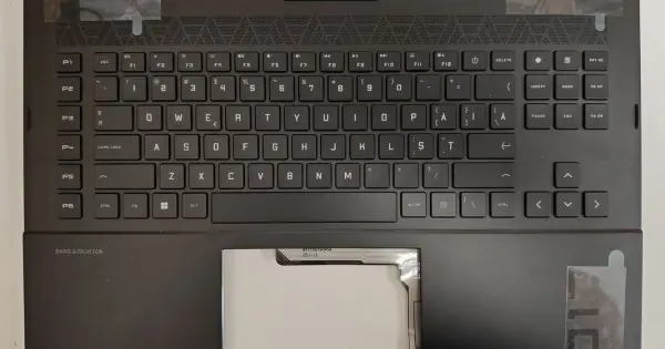Ofertă limitată Carcasa superioara cu tastatura palmrest Laptop, HP, Omen 17-CM, 17T-CM, M57142-271, M57142-001, M57142-031, M57142-B31, KEQ46G3LTATP00, iluminata, RGB, layout US (RO)