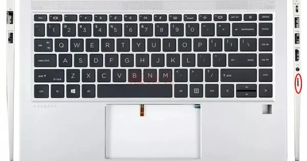 Carcasa superioara cu tastatura palmrest Laptop, HP, ZHAN 66 Pro 14 G5, M23769-001, 4BX8QTATPB0, iluminata, argintie, layout US Retur ușor
