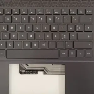 Mai ieftin Carcasa superioara cu tastatura palmrest Laptop, HP, Omen 16-C, M57199-001, M57199-B31, M57199-271, KEQ44G3KTATP30, iluminata RGB 20 pini, layout US (RO)