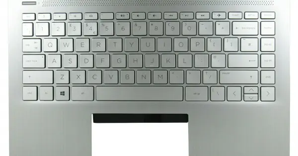 Nu rata Carcasa superioara cu tastatura palmrest Laptop, HP, 14-DQ, 14S-DQ, 14S-FQ, L88200-B31, 14-DQ, TPN-Q211, argintie, layout US