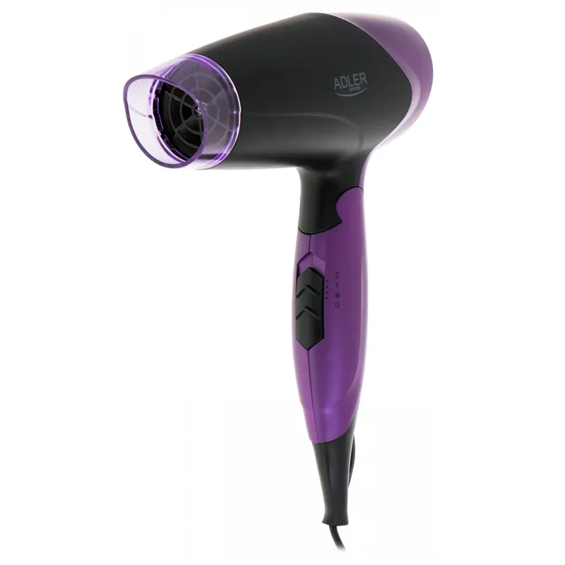 Ofertă limitată ADLER AD 2260 Uscător de păr 1600W negru-violet