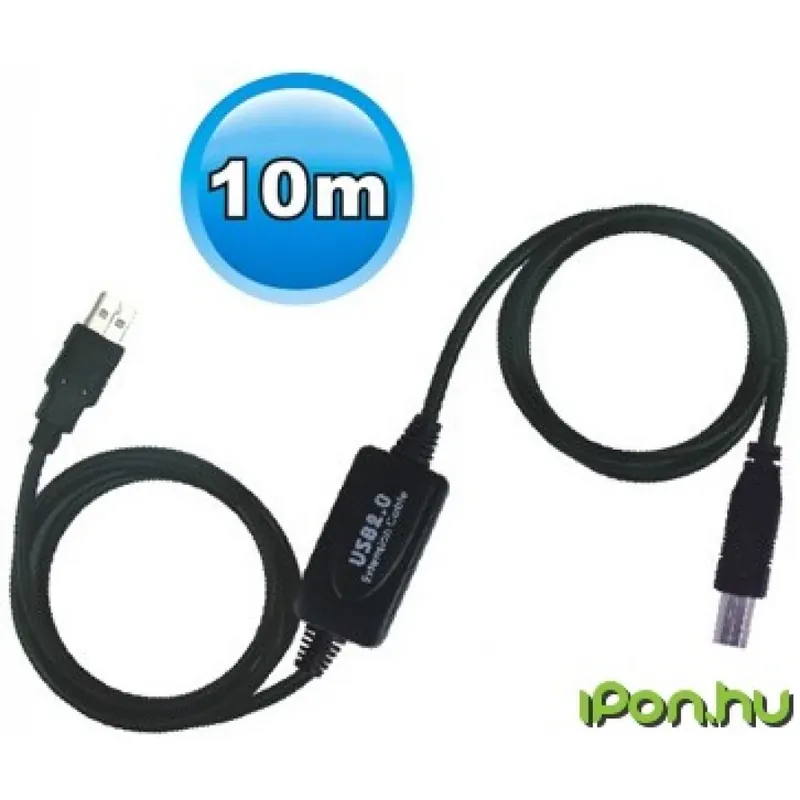 WIRETEK USB Conector Negru 10m VE595 Preț mic