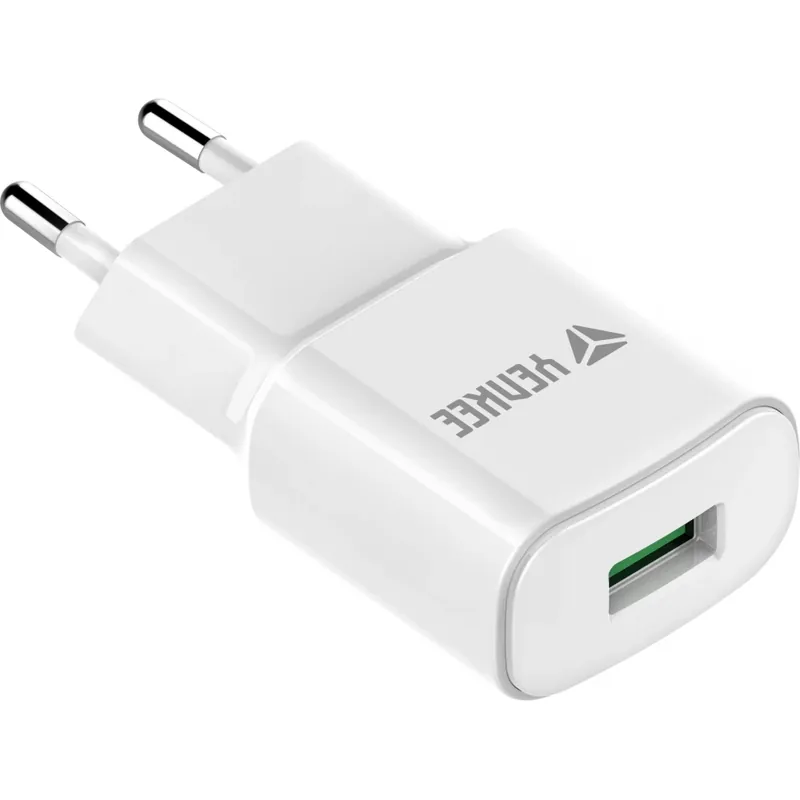 Livrare expres YENKEE YAC 2023WH USB încărcător Quick Charge 3.0 18W alb