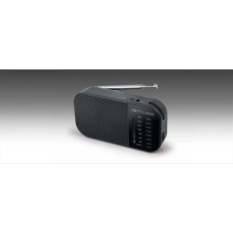 Calitate înaltă MUSE M-025 R portabil radio negru