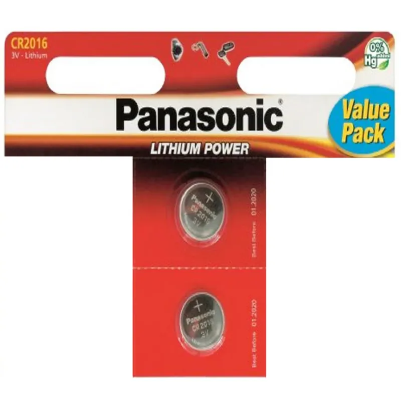 Doar azi PANASONIC CR2016 baterie buton (CR) 2buc