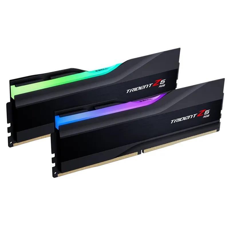 Reducere specială G.SKILL 32GB Trident Z5 RGB DDR5 5600MHz CL40 KIT F5-5600J4040C16GX2-TZ5RK