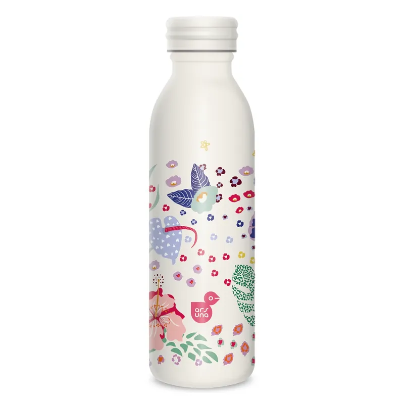ARS UNA 5395 Cream Hibiscus 24 perete dublu fémkulacs 600ml Retur gratuit