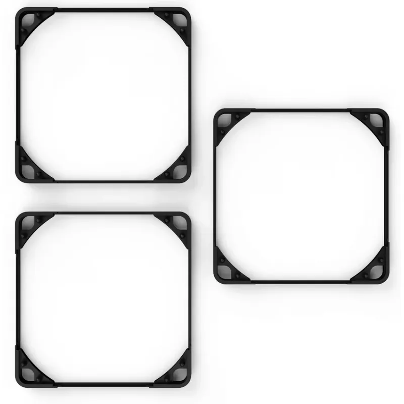 NOCTUA NA-SAVG1 chromax.black vibrație de reducere cadru 120mm negru 3 bucăţi set Premium