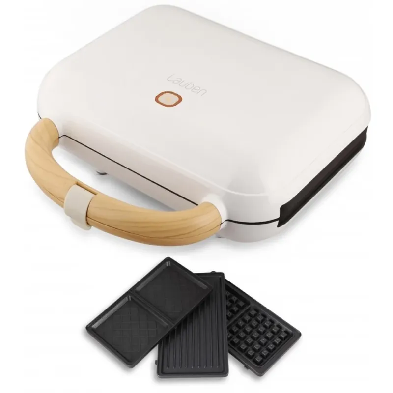 Ieftin LAUBEN 900WW sandwich cuptor 3 az 1-ben 900 W alb / negru