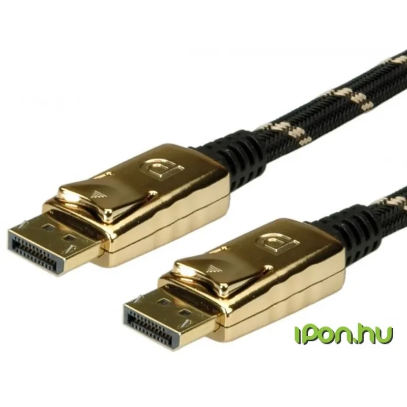 Doar azi ROLINE DisplayPort Conector Negru-Aur 3m 11.04.5646-10