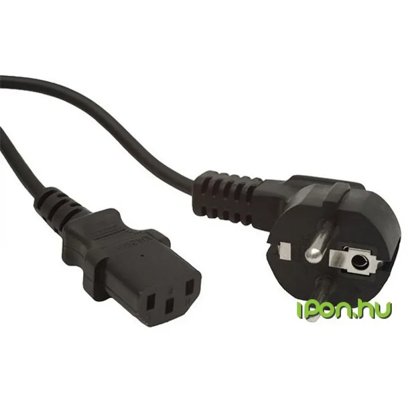 Reducere de preț ROLINE 230V-os IEC Cablu de alimentare Negru 1.8m 19.08.1018