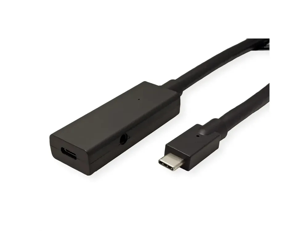 Plată securizată ROLINE USB 3.1 Type C prelungitor Negru 5m 12.04.1105