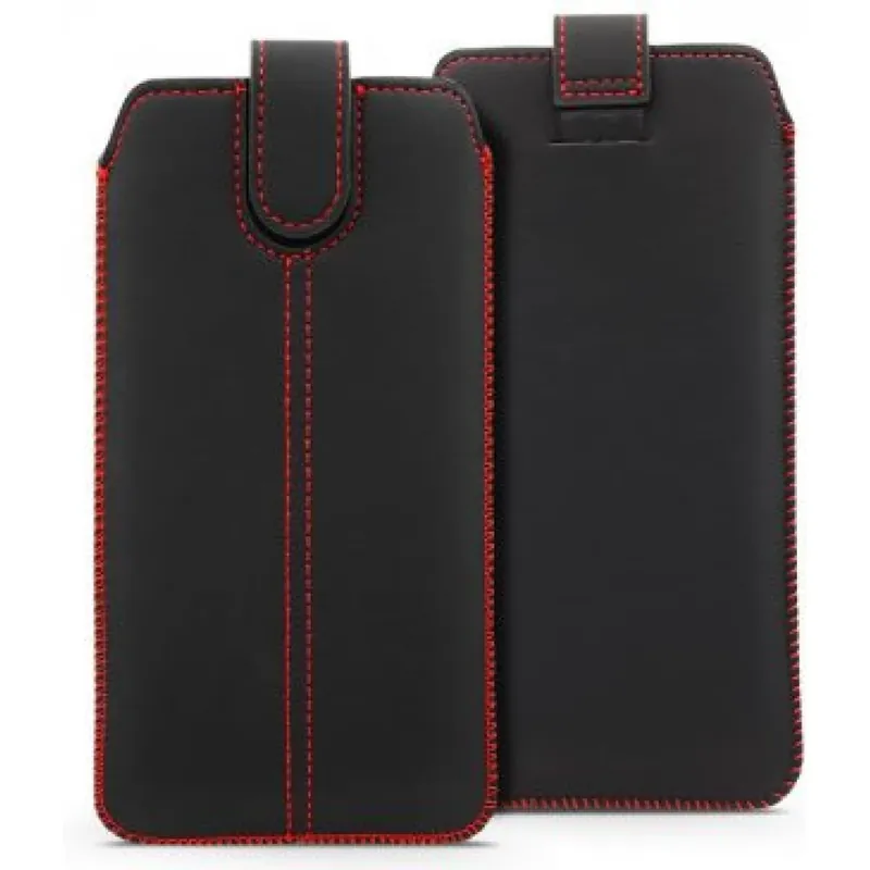 Plată sigură HAFFNER Ultraslim Universal extensibil toc iPhone 13/13 Pro negru