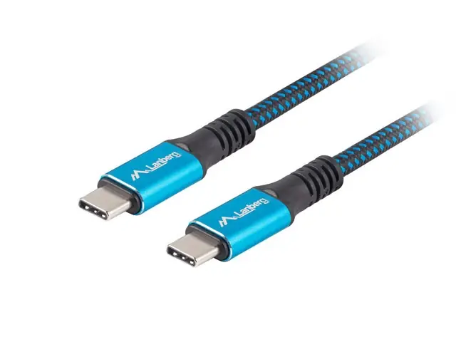 LANBERG USB 4.0 Type C Conector Negru-Albastru 1m CA-CMCM-45CU-0010-BK Cumpără acum