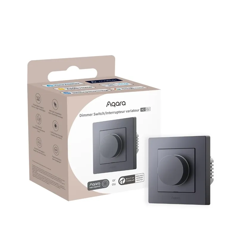 AQARA AQA-KAP-H2DIM-G H2 Dimmer dimmer Zigbee + Thread inteligent intrerupator gri Lichidare de stoc