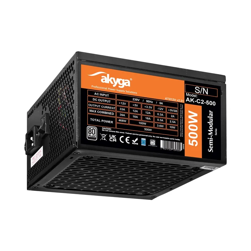 AKYGA AK-C2-500Modular500W80 Plus Whitesursă Nu rata