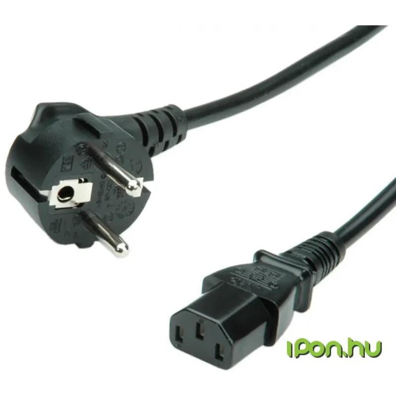 ROLINE 230V-os IEC Cablu de alimentare Negru 3m 19.08.1030 Ofertă limitată