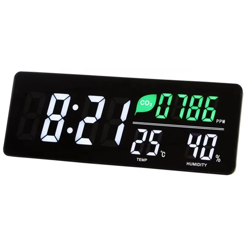 Vezi acum ALBA HORDGTL CO2 vreme staţie LED cu display pe perete montabil negru