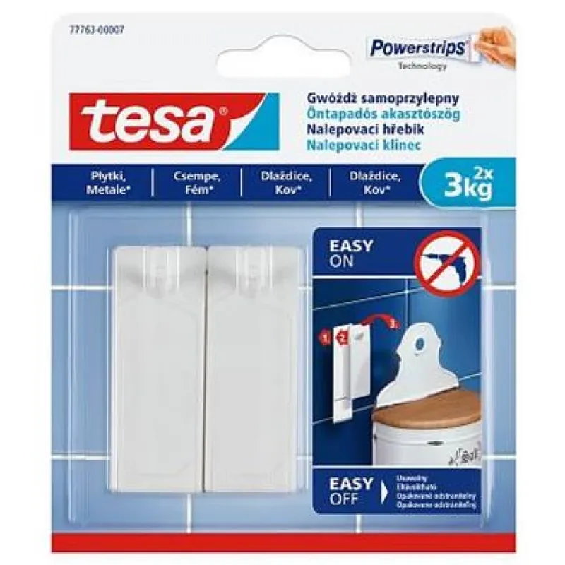 Bestseller TESA 77763-00007-00 Powerstrips akasztószög autoadezive reglabil sima pe suprafaţa