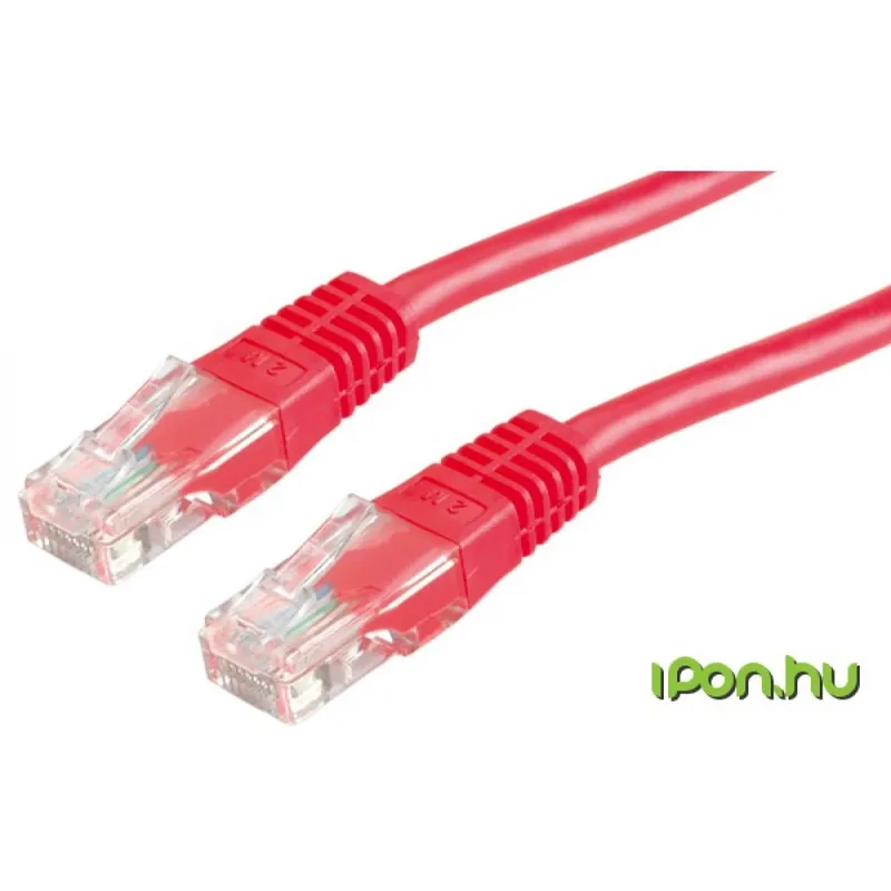 Plată sigură ROLINE UTP CAT5E Conector roșu 1m 21.15.0531