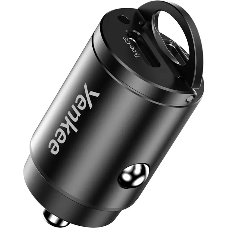 Discount YENKEE YAC CAR 01 Mașină încărcător 2xUSB-C negru