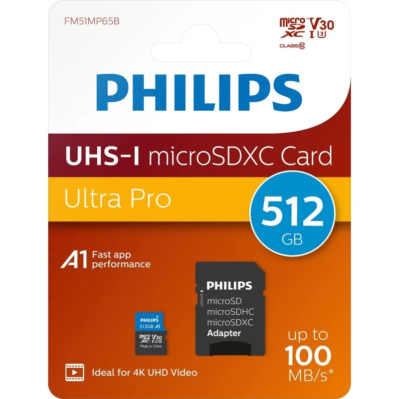 PHILIPS Ultra Pro 512GB MicroSDXC 30 MB/s PH114272 Vezi acum