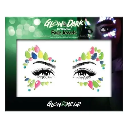 Arc bijuterie set autoadezive UV fényben fluorescent "Glow in the dark" neon colorate Plată sigură