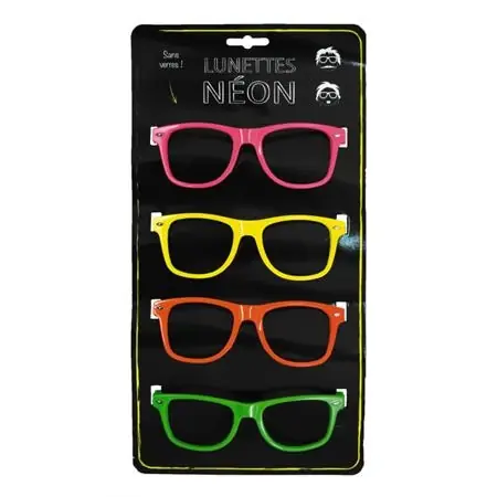 Cel mai vândut ochelari UV fényben fluorescent plastic neon colorate
