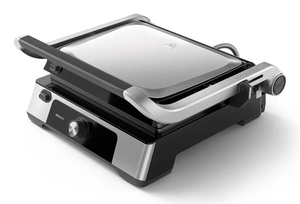 Ultima șansă PHILIPS HD6301/90 Series 5000 contact grill 2200W Ezüst/Fekete