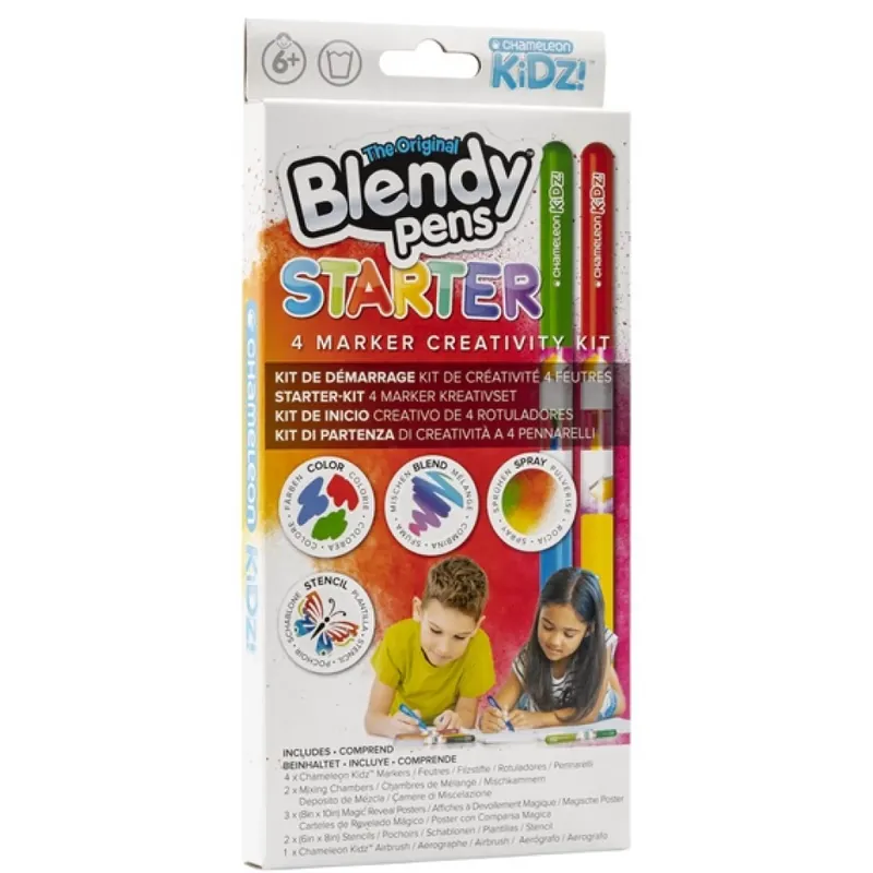 Cel mai vândut CHAMELEON Kidz începător marker set 4buc