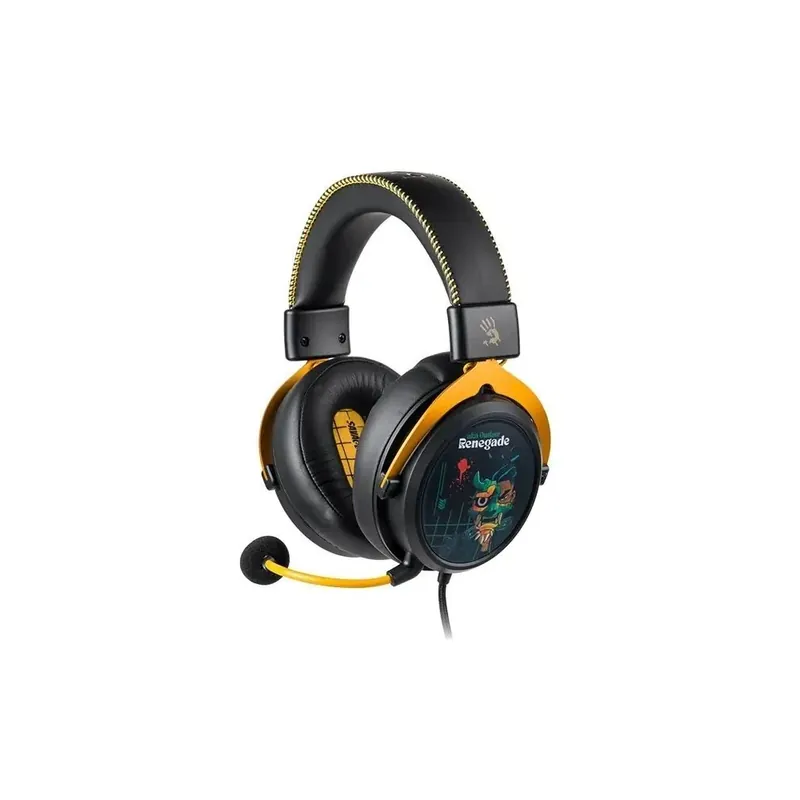 Livrare expres A4TECH Bloody M595 Renegade Midnight USB gamer headset negru-galben