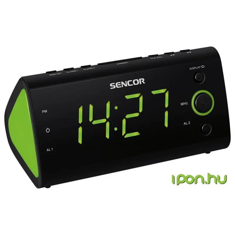 Cel mai vândut SENCOR SRC 170 cu radio alarmă verde