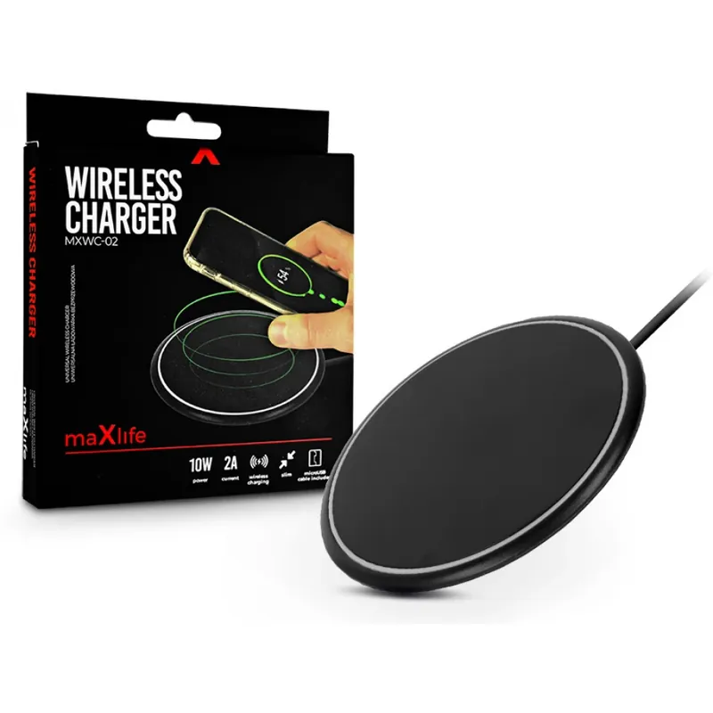 Cumpără acum Maxlife MXWC-02 Cablu fără Qi încărcător 10W negru