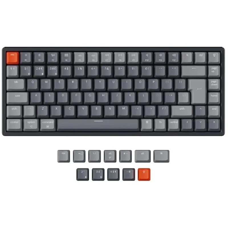 Livrare gratuită KEYCHRON K6 Keycap set maghiar gri închis