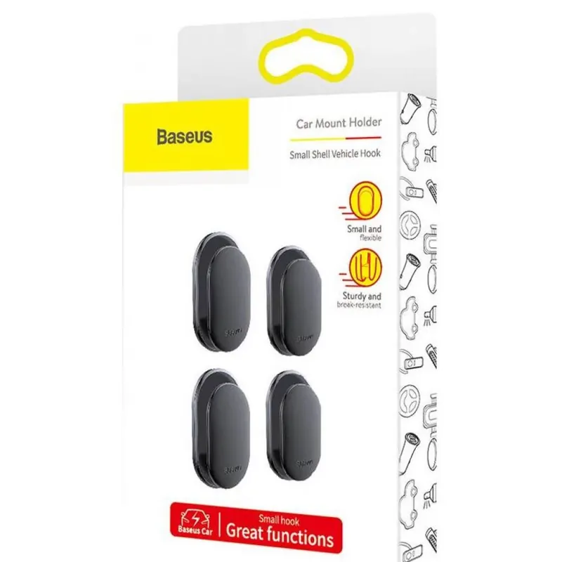 BASEUS Small Shell adeziv fogas negru Mai ieftin