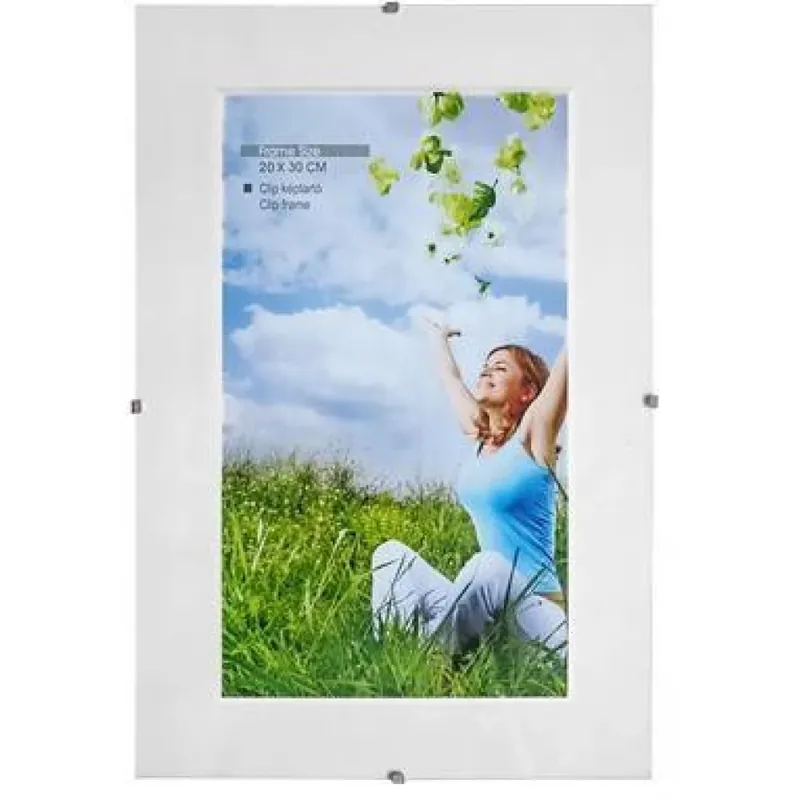 Cumpărături sigure Ramă foto klipes sticlă 60x80 cm