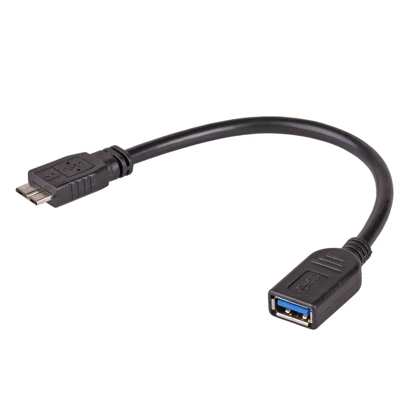 Ieftin AKYGA USB 3.0 USB 3.0 Micro-B Convertor Negru 15cm AK-AD-30