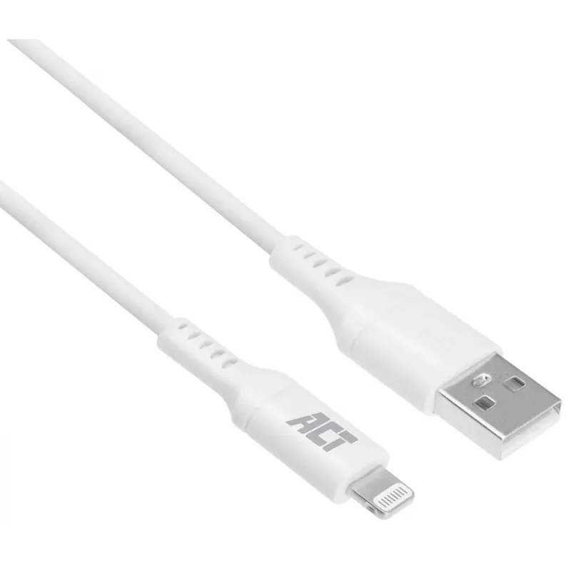 Chilipir ACT CONNECTIVITY USB Lightning Încărcător/date Alb 1m AC3011