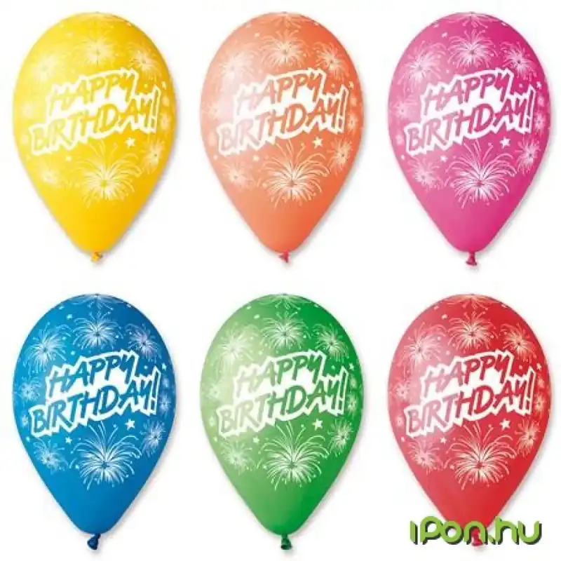 Balon 30 cm Fericit Születésnapot focuri de artificii Ofertă de sezon