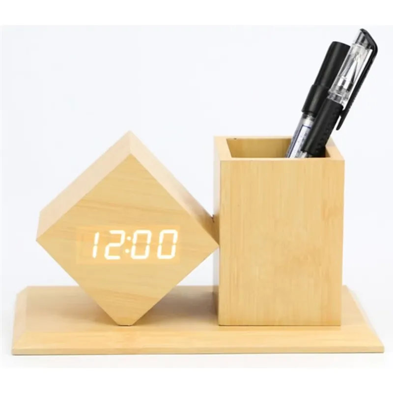 TOO PHC-330-LB digital ora cu suport pentru papetărie maro deschis Noutate