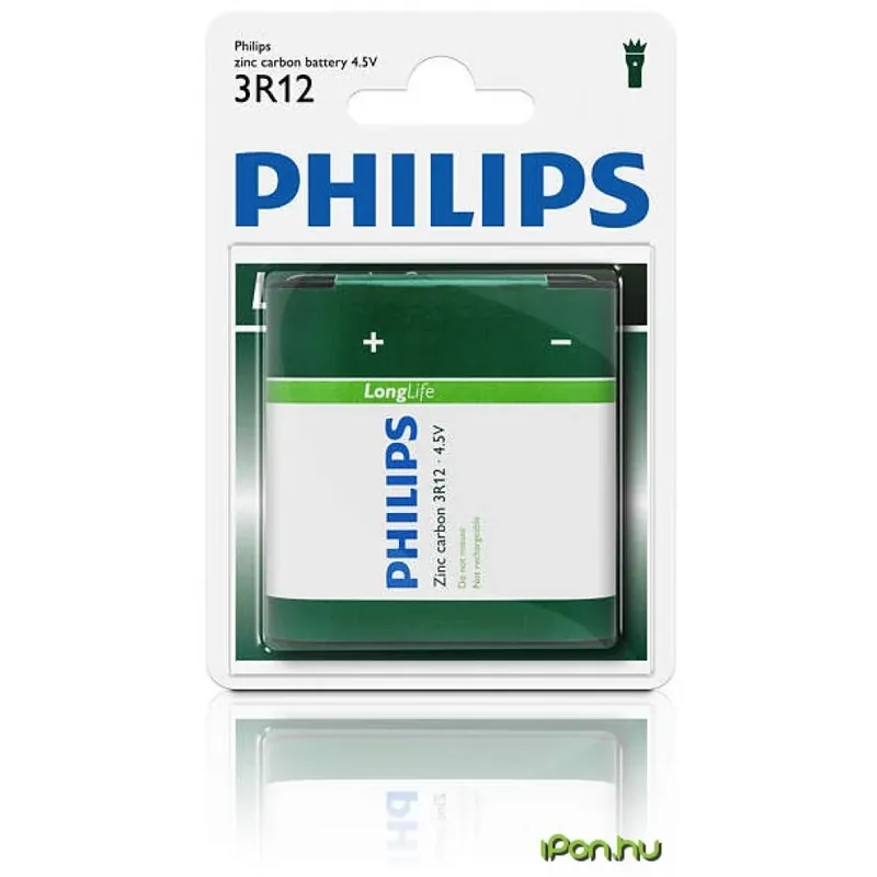 PHILIPS LongLife 4.5 volt plat element 1buc 3R12L1B/10 Premium