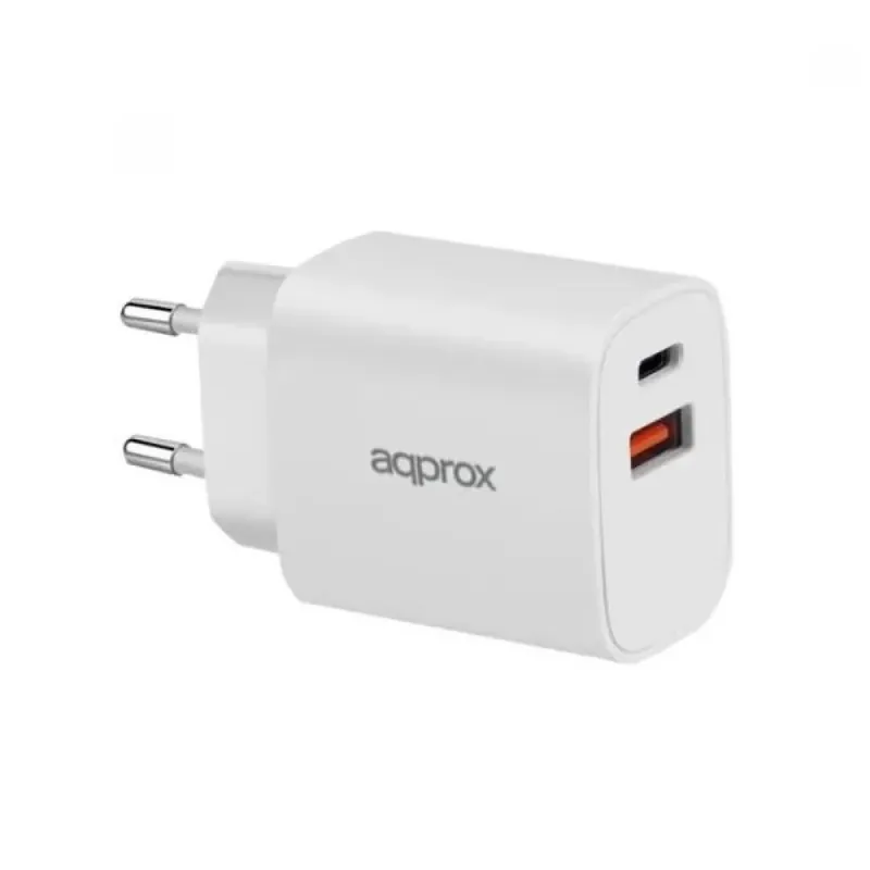 APPROX de rețea încărcător 20W + USB Type C cablu alb Plată sigură