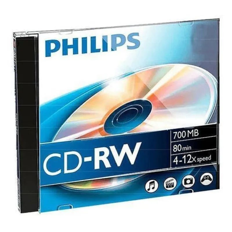 Reducere extra PHILIPS CD-RW 12x 1buc